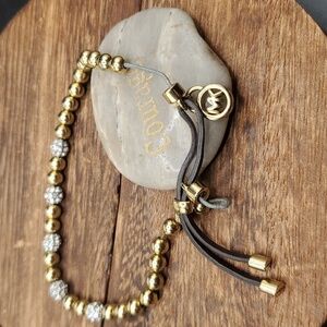 Michael kors mk designer sterling‎ and gold bracelet B2238